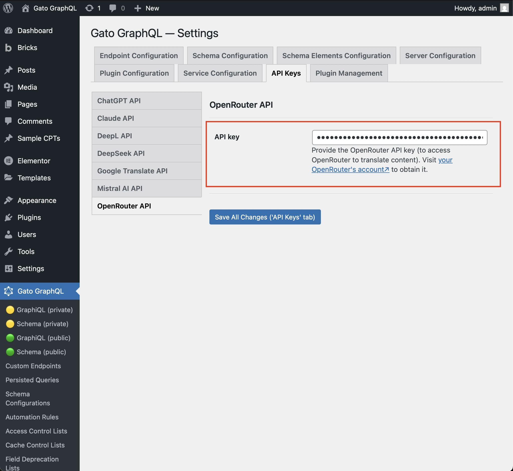 OpenRouter API 키 설정하기