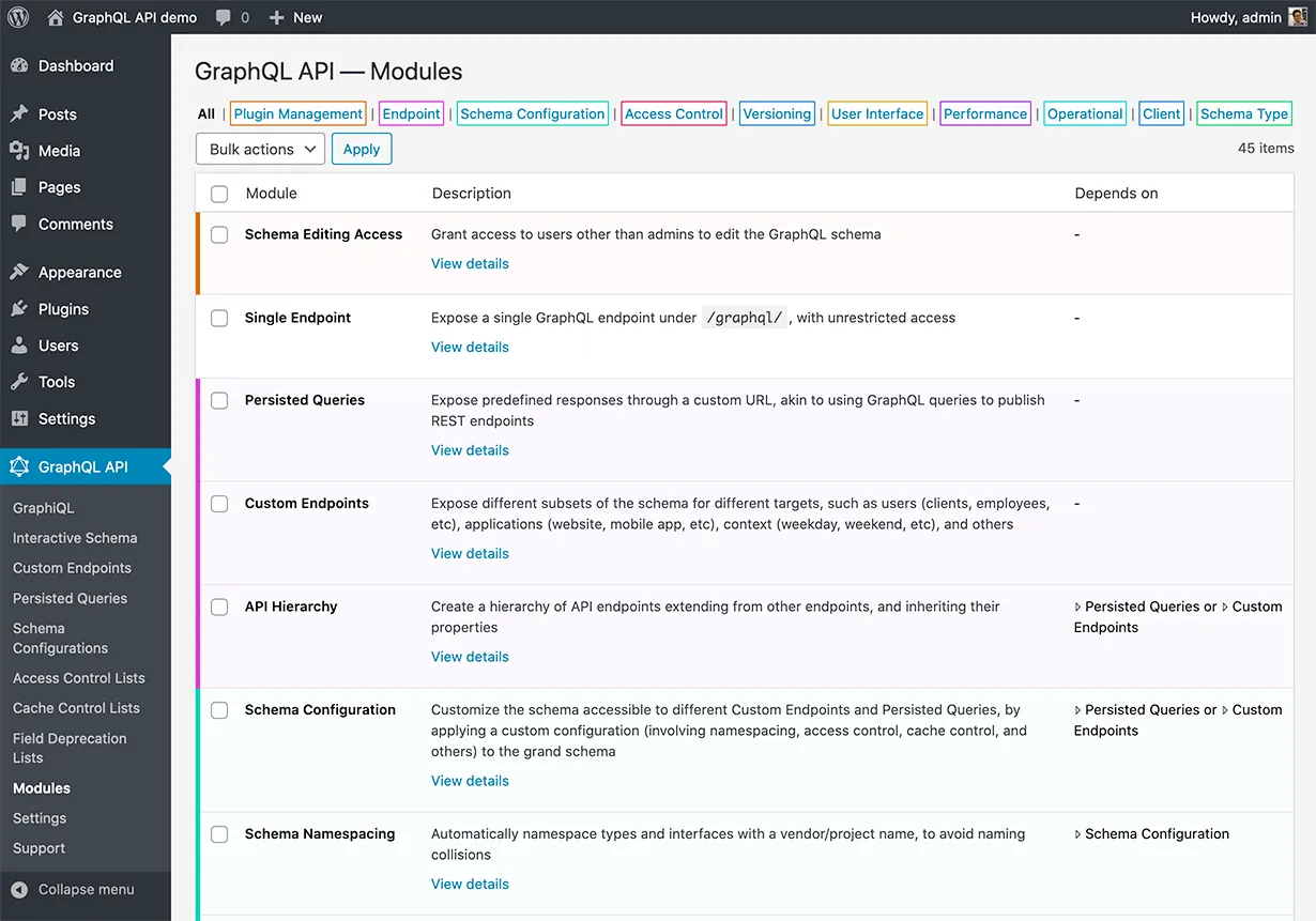 Gato GraphQL์ Modules ํ์ด์ง Gato GraphQL์ Modules ํ์ด์ง