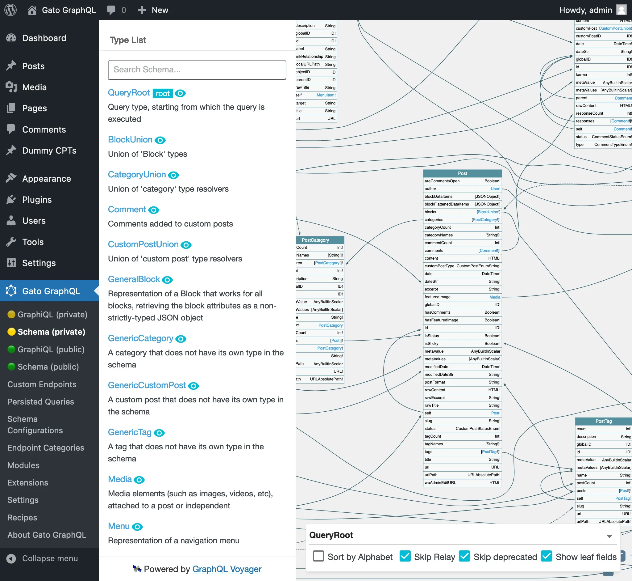 WordPress์ GraphQL ์คํค๋ง WordPress์ GraphQL ์คํค๋ง