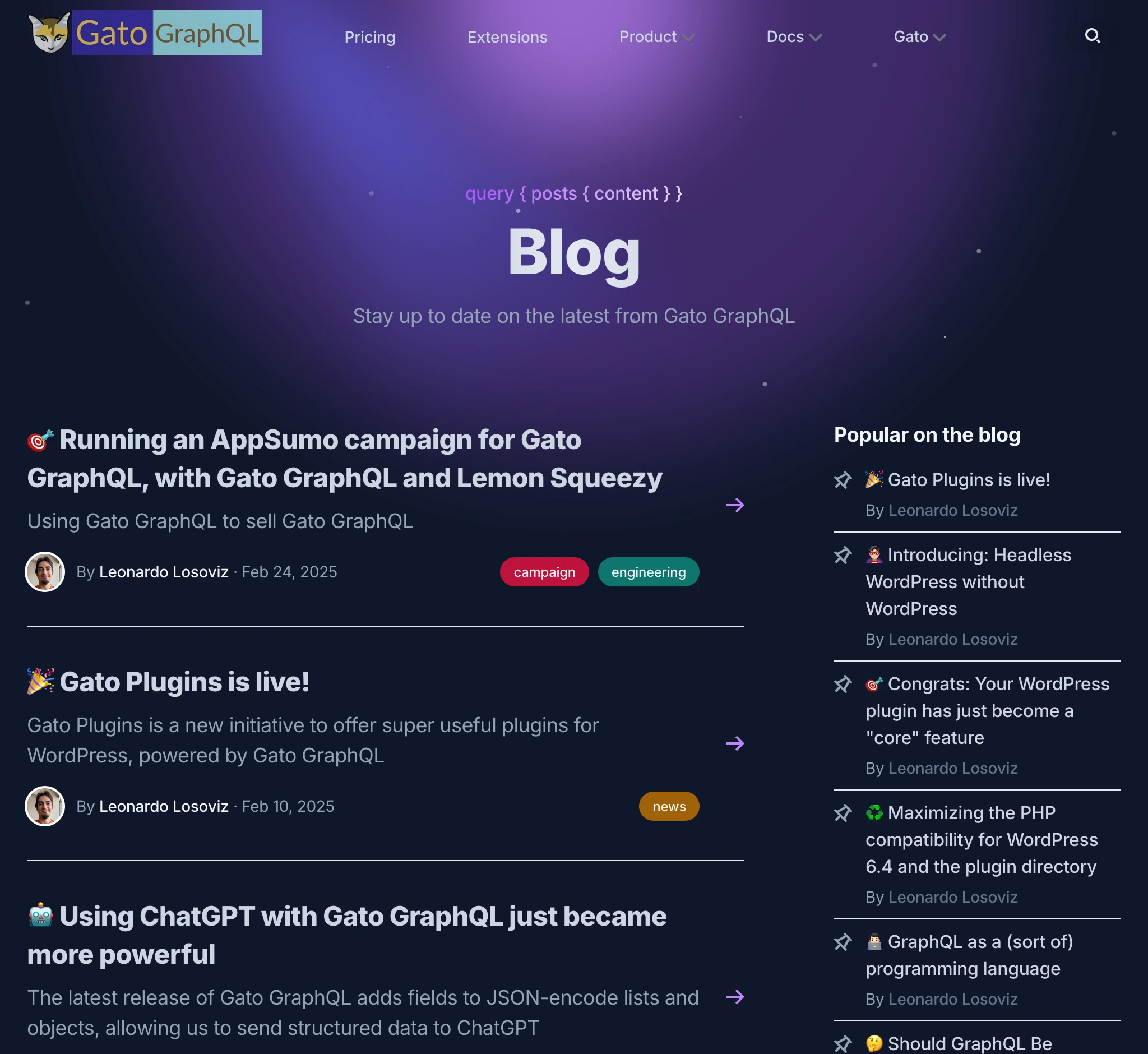 gatographql.com์ ๋ธ๋ก๊ทธ ์น์
