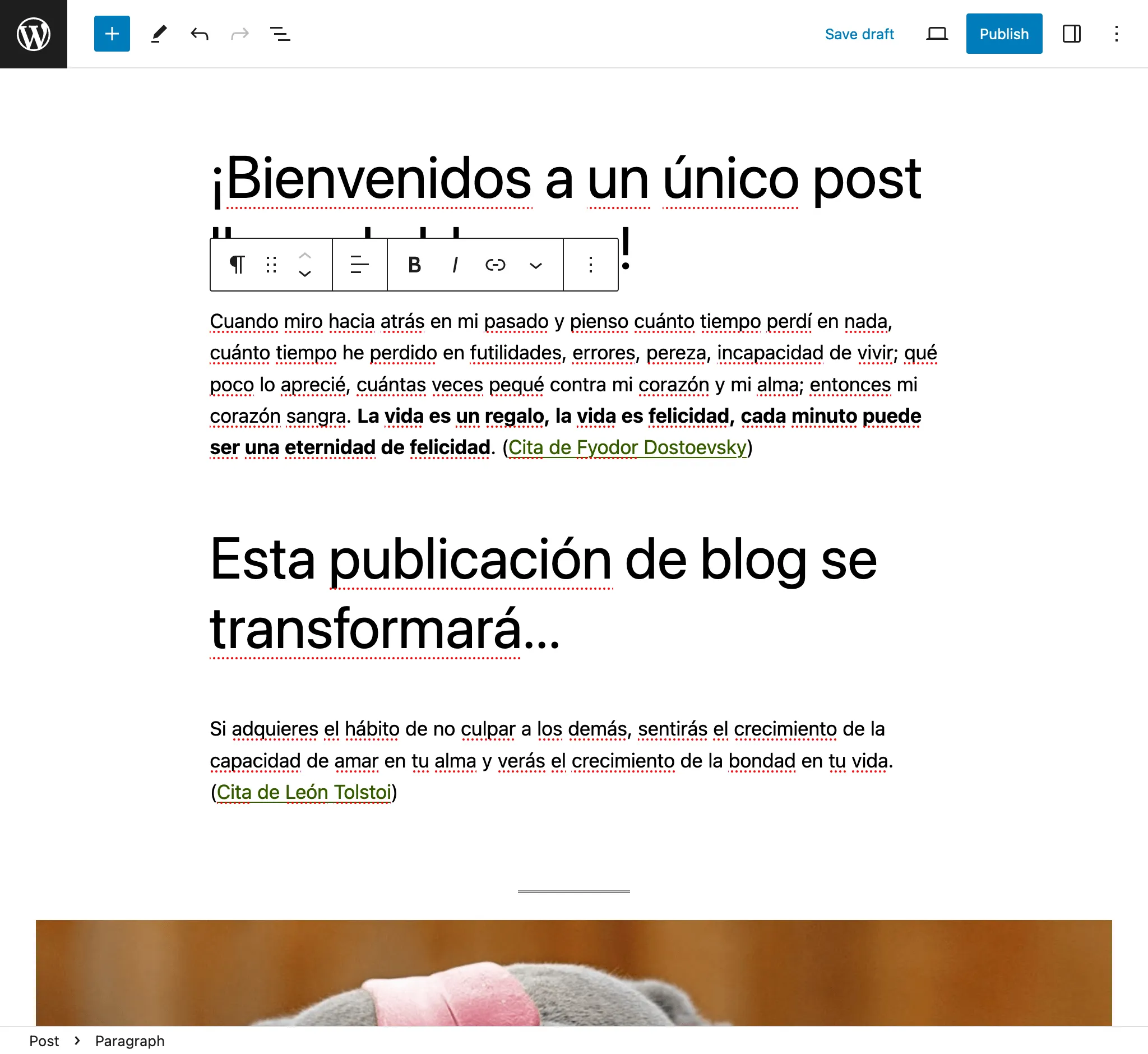 WordPress 편집기에서 번역 수정하기