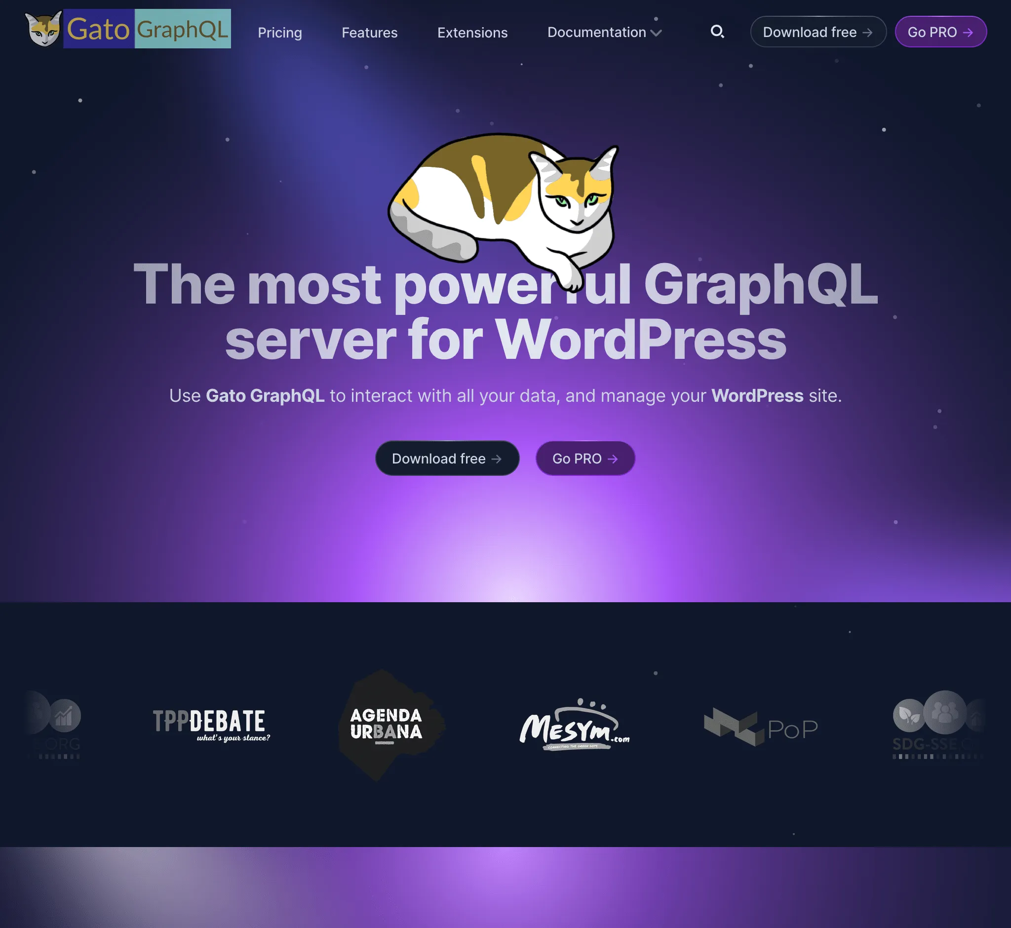 Gato GraphQL์ ์ ์น์ฌ์ดํธ